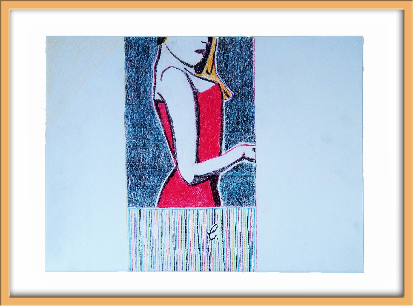 «C. – Look Again» / Framed Painting / Framed Painting