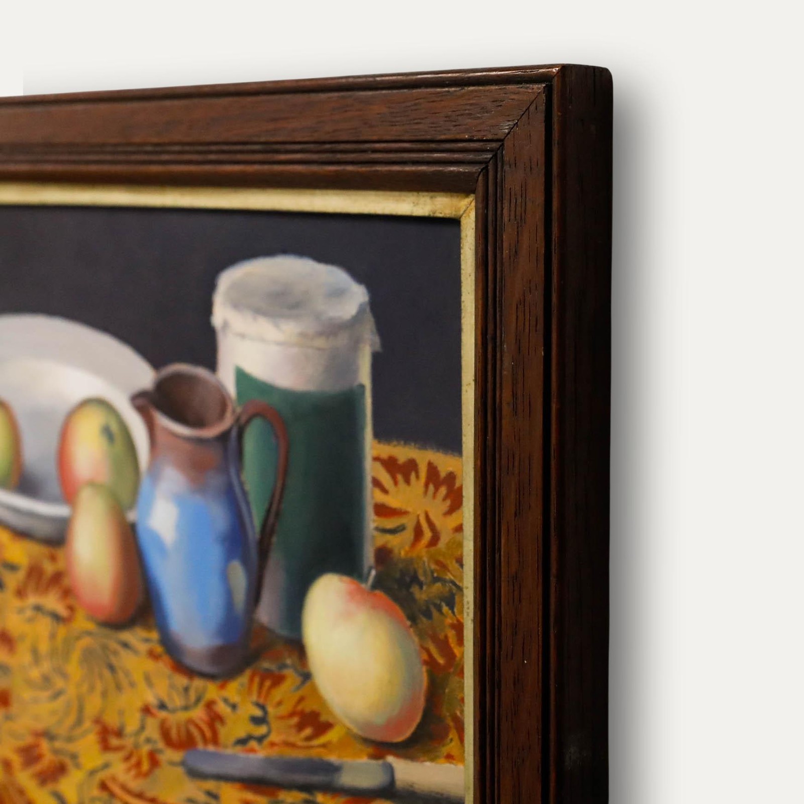 Benjamin Coria (1888-1942) – Framed Mid 20th Century Oil, Still Life with Apples