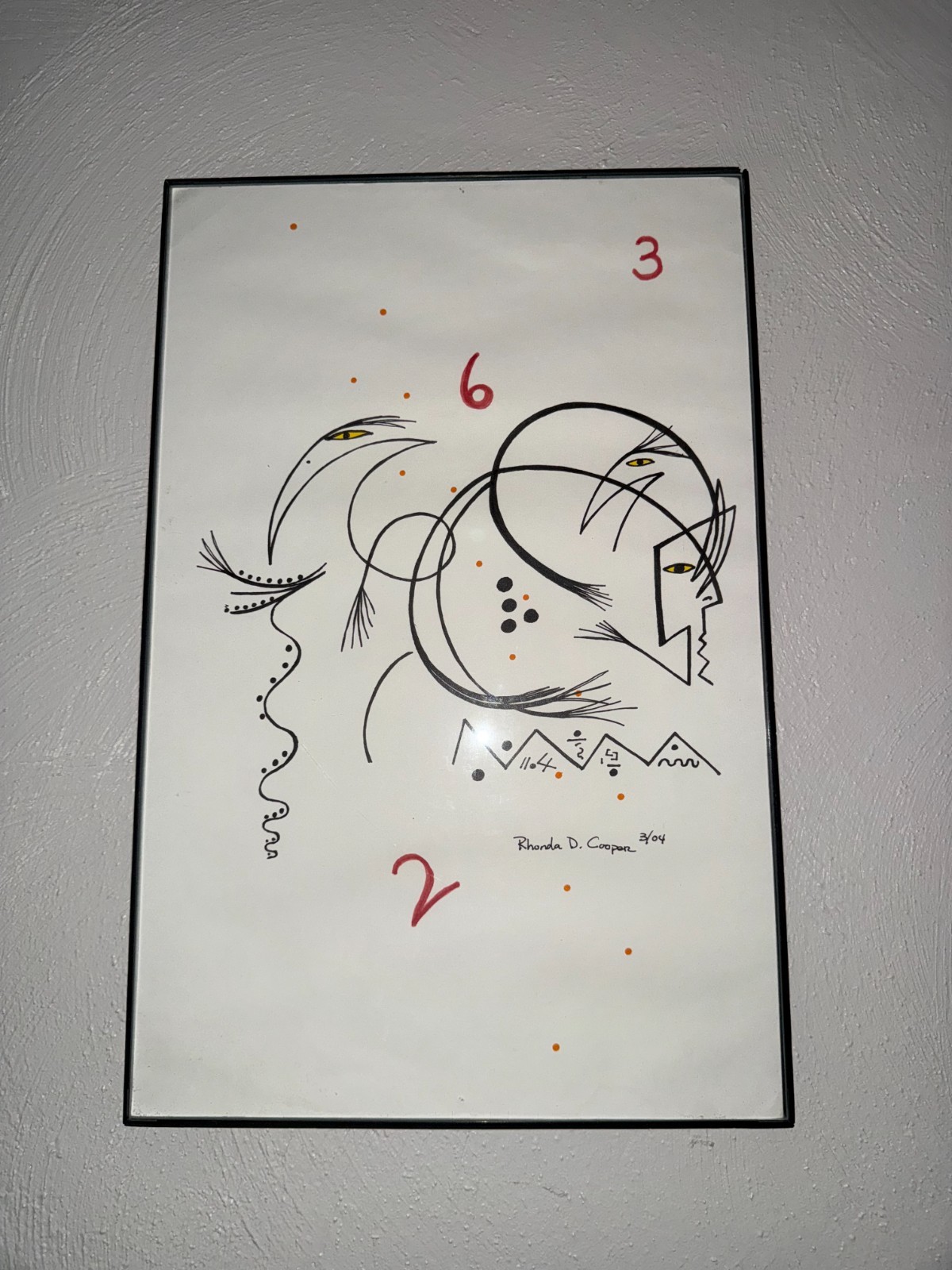 Art by Rhonda D. Cooper – 11 in x 17 in – Abstract, expressionism