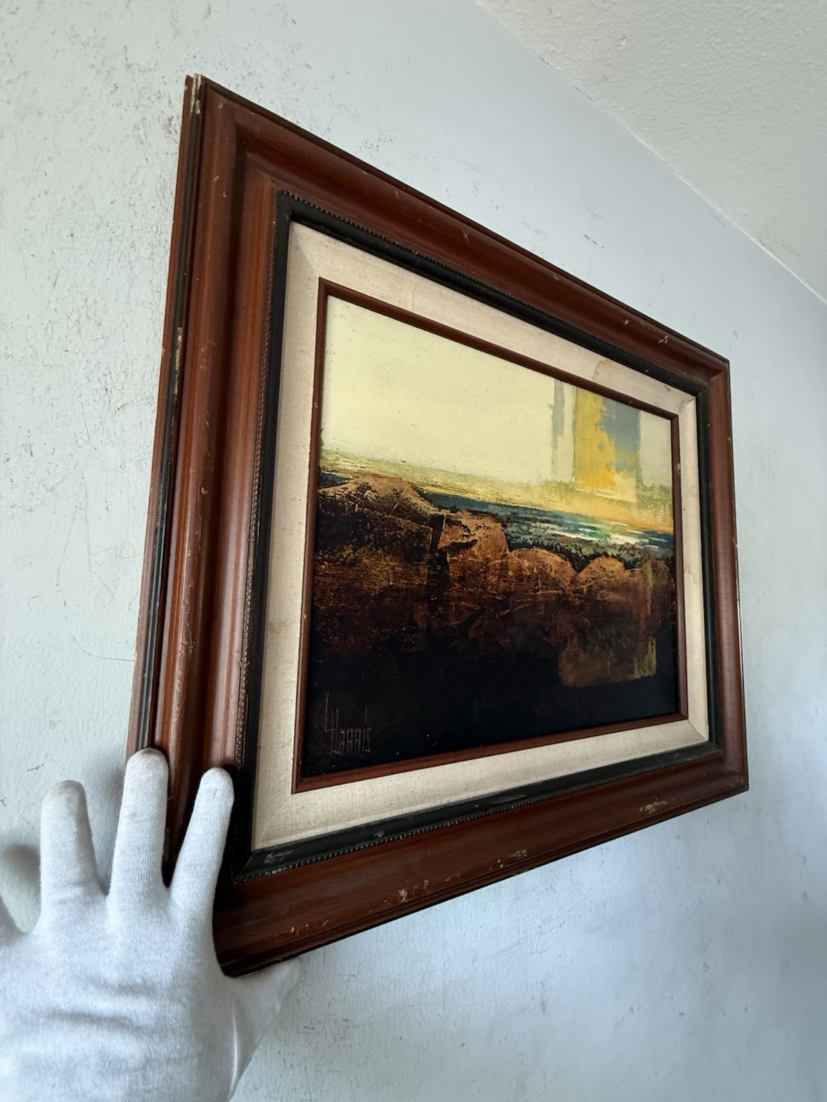 LAWRENCE HARRIS VINTAGE MODERN ABSTRACT LANDSCAPE OIL PAINTING COLORADO SPRINGS
