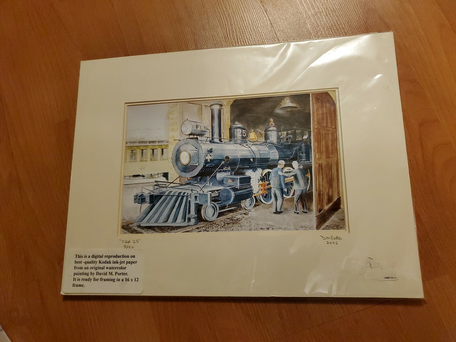 DAVID M.PORTER 2006 DIGITAL REPRODUCTION OF ORIGINAL WATERCOLOR PAINTING