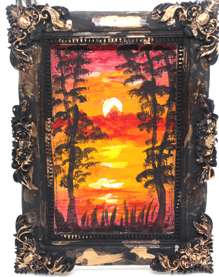 original art in mini frame