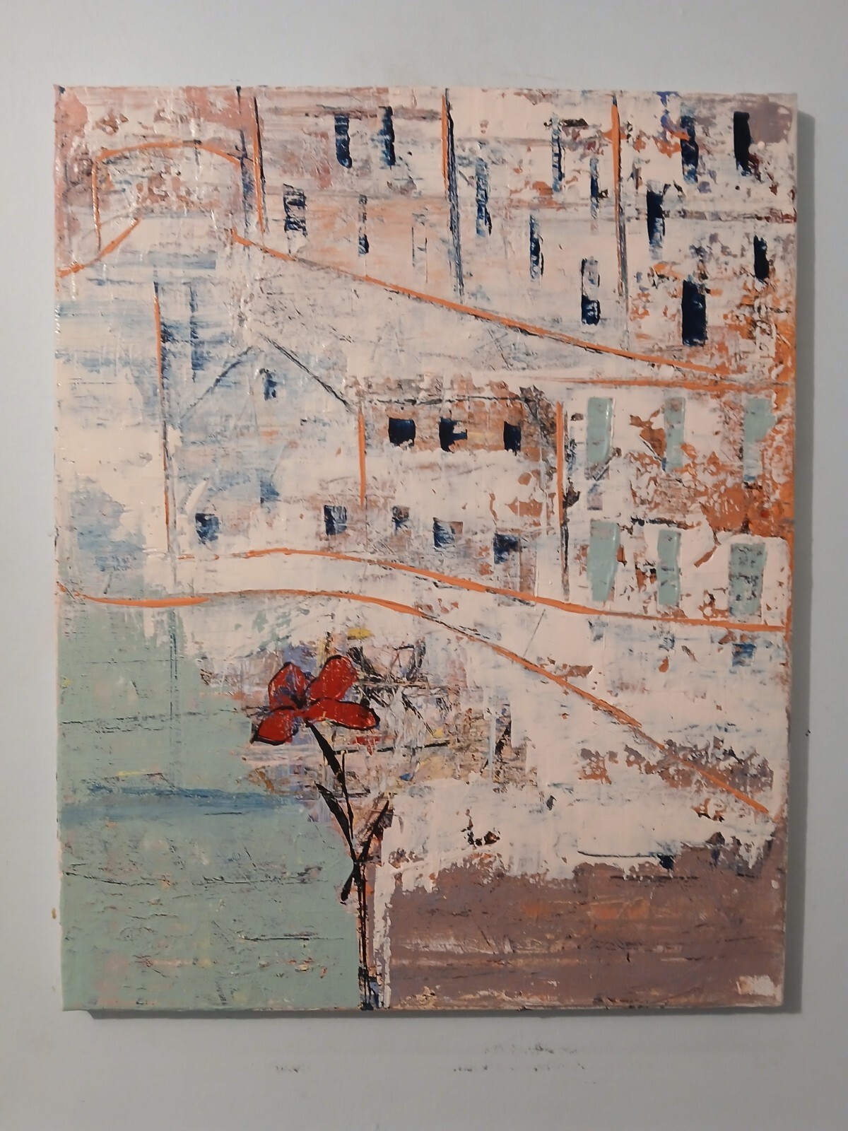original abstract acrylic painting on canvas