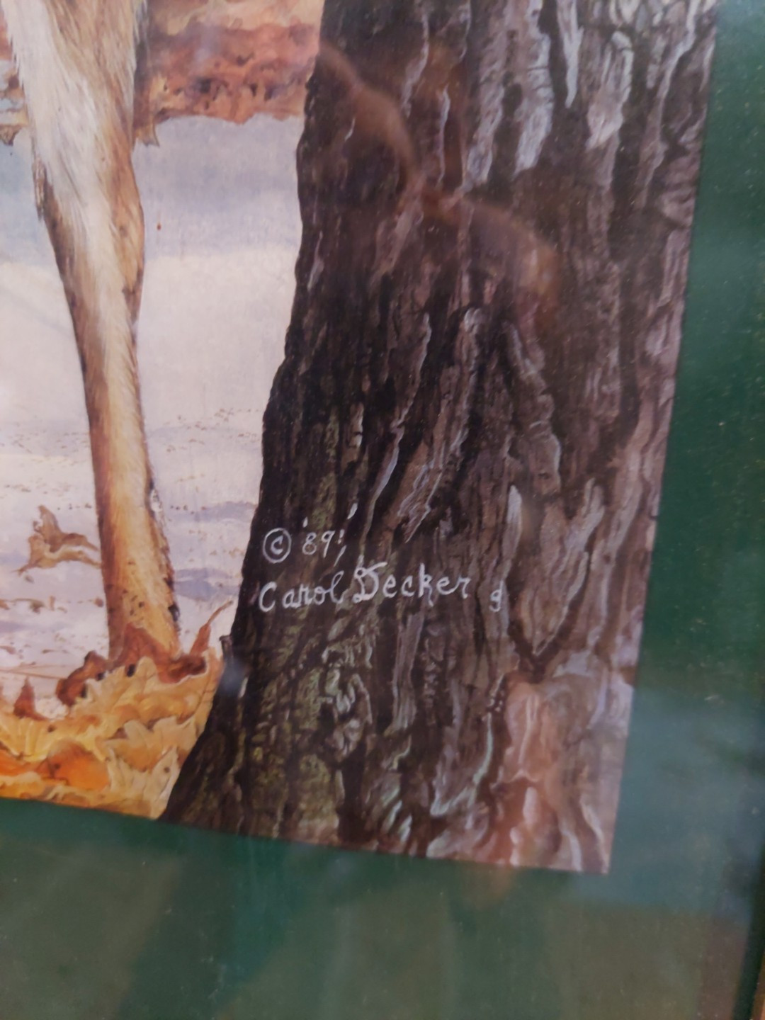 Garden State Deer Classic 1989 First Commemorative Poster NJ artist Carol Decker