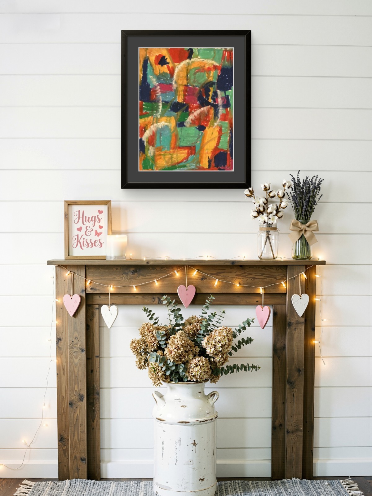 Original Expressionism Abstract Bright Cute Modern Pop Art 11×14 on Paper