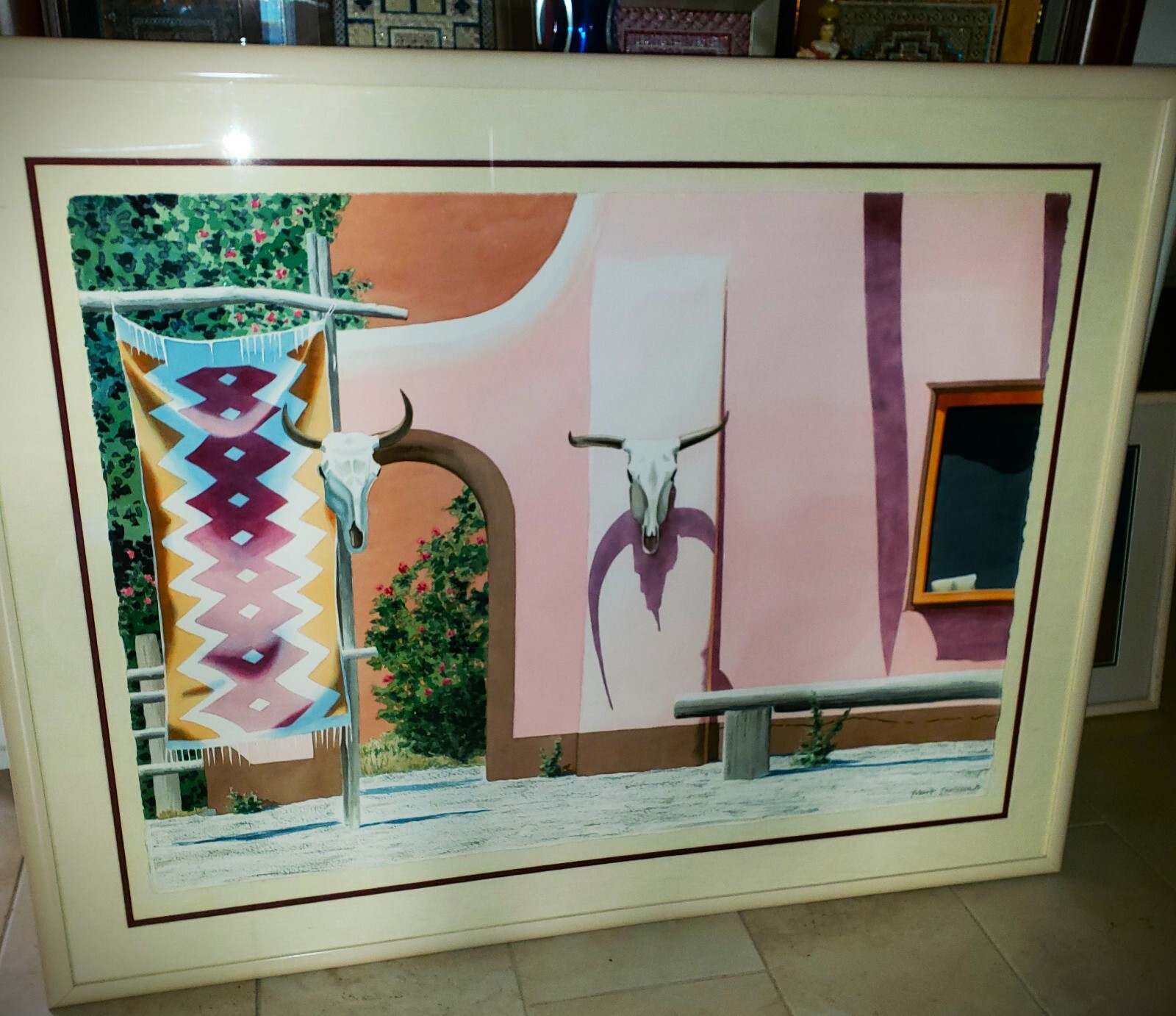ROBERT PARKISON Original SIGNED Watercolor Aquarelle Painting Santa Fe Morning