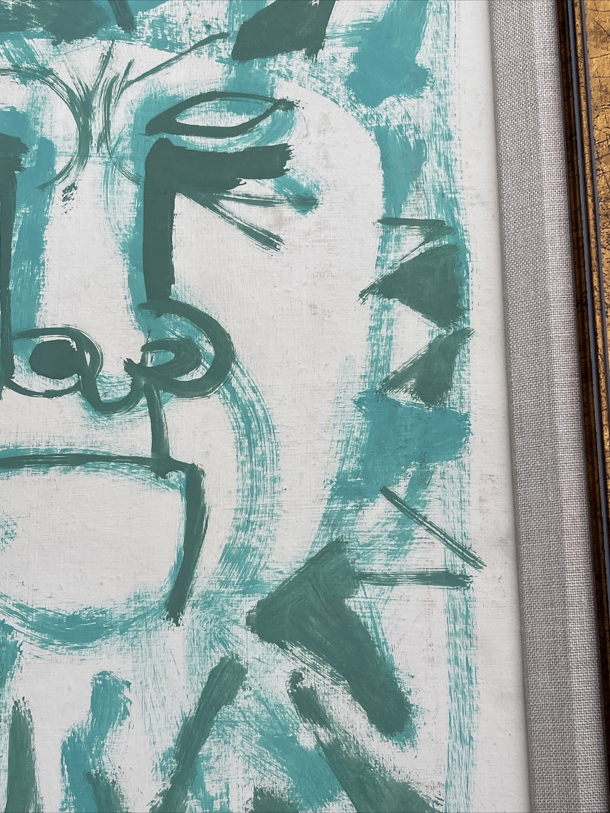 MID CENTURY PAINTING DEVIL SERIES LISTED SAMUEL CLAYBERGER MODERNISM 1950’S OIL