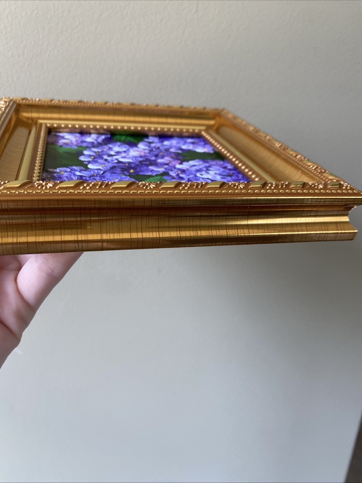 Hydrangea ,abstract Flower,Original Acrylic Painting On Canvas Panel,4/4 Framed
