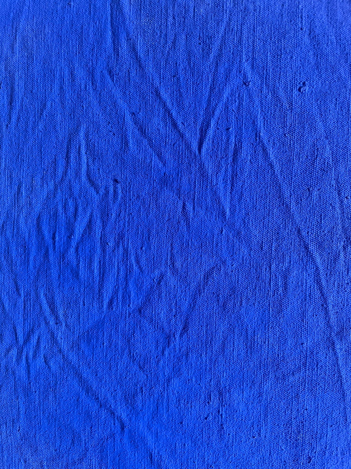 Yves Klein Monochrome Hand Painted Art Ultramarine Blue Canvas Blu France F51
