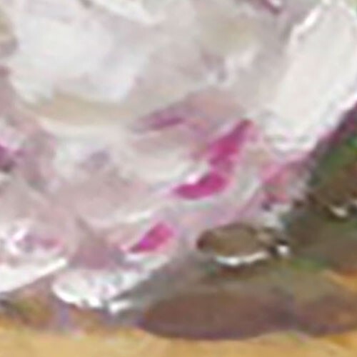 VINTAGE silver teapot and pink flower Oil Painting 8x12in Demenko