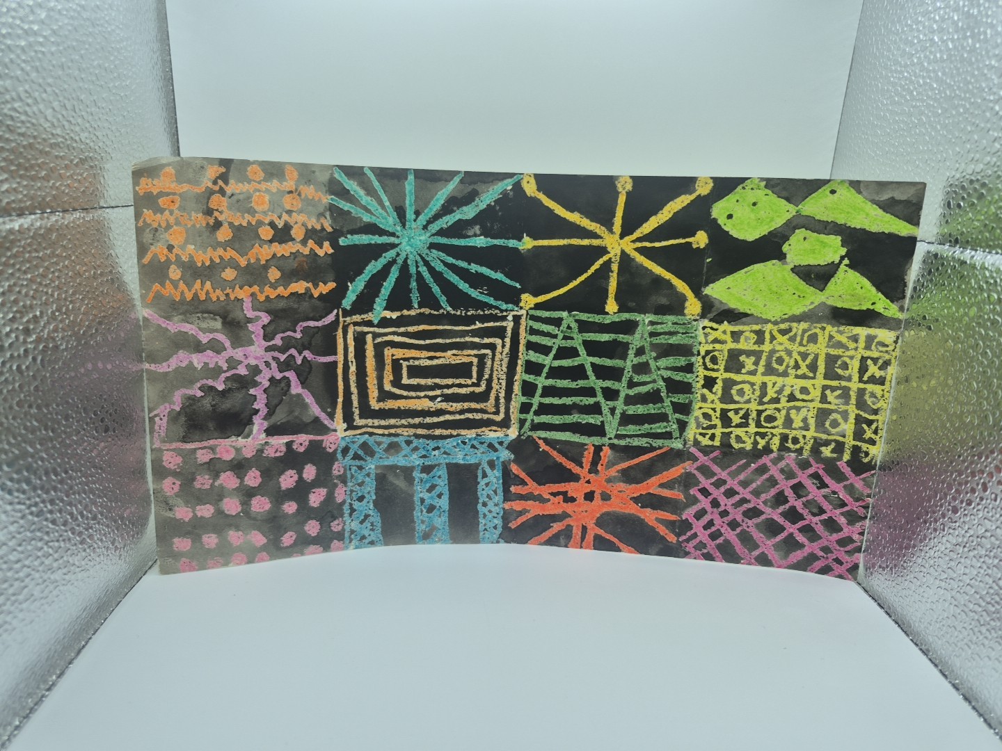 Graffic Design Black Background Artwork – 12×6.5 – Signed