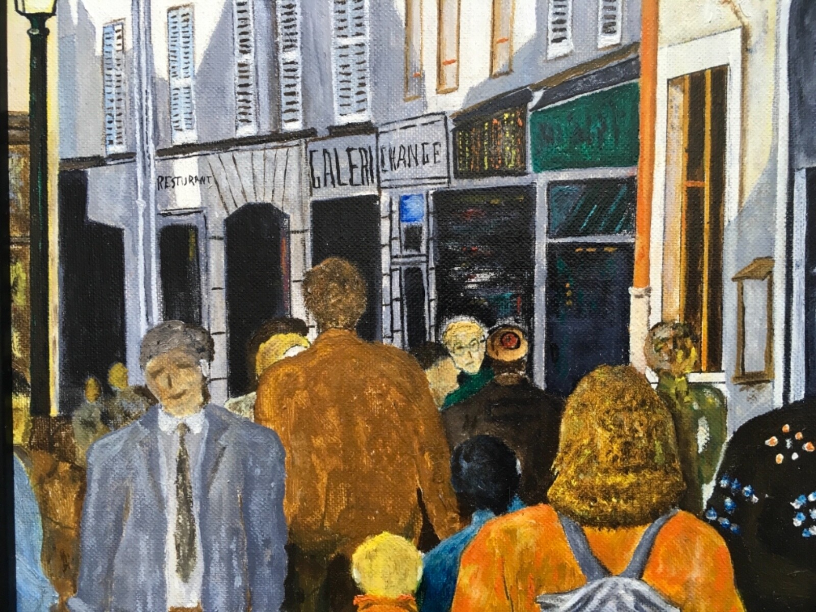 Contemporary Expressionism Amsterdam City Street Scene People Figures Mystery