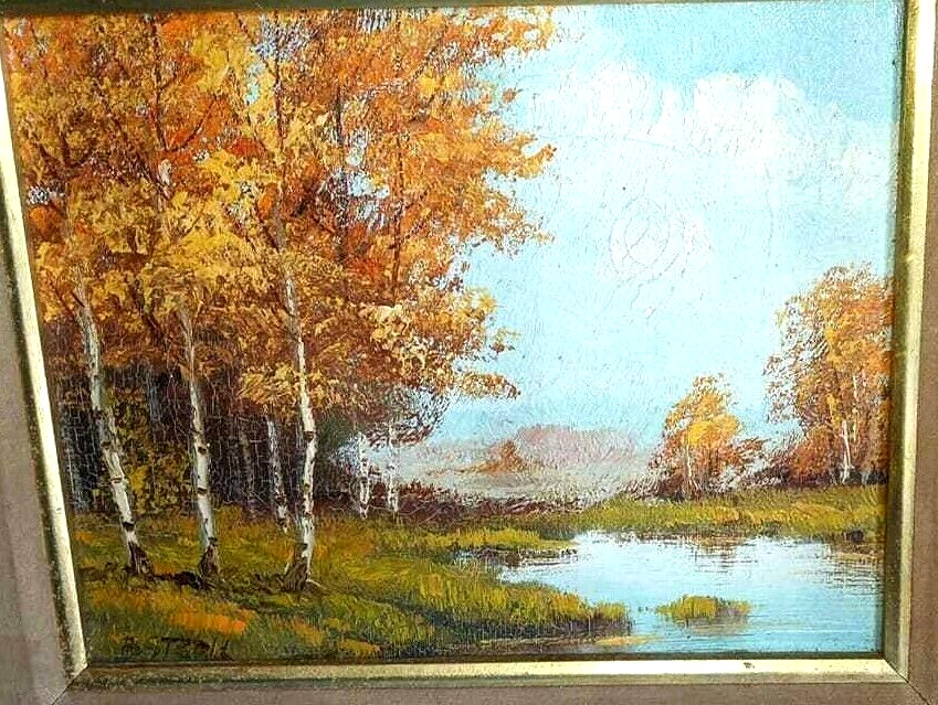 G. Sterk (1921- ), Oil/canvas landscape, 14.5 x 16.5 inches