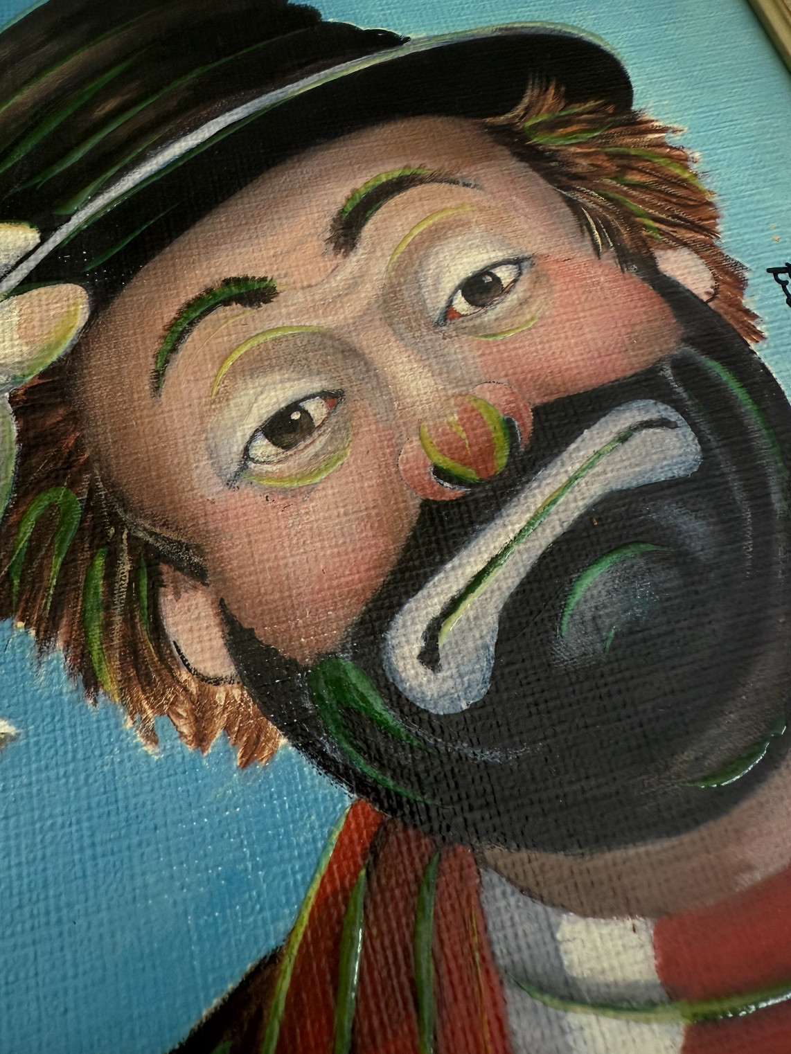 Red Skeleton The Gent Signed Canvas (Limited Edition 1313/5000) Clown Art, COA