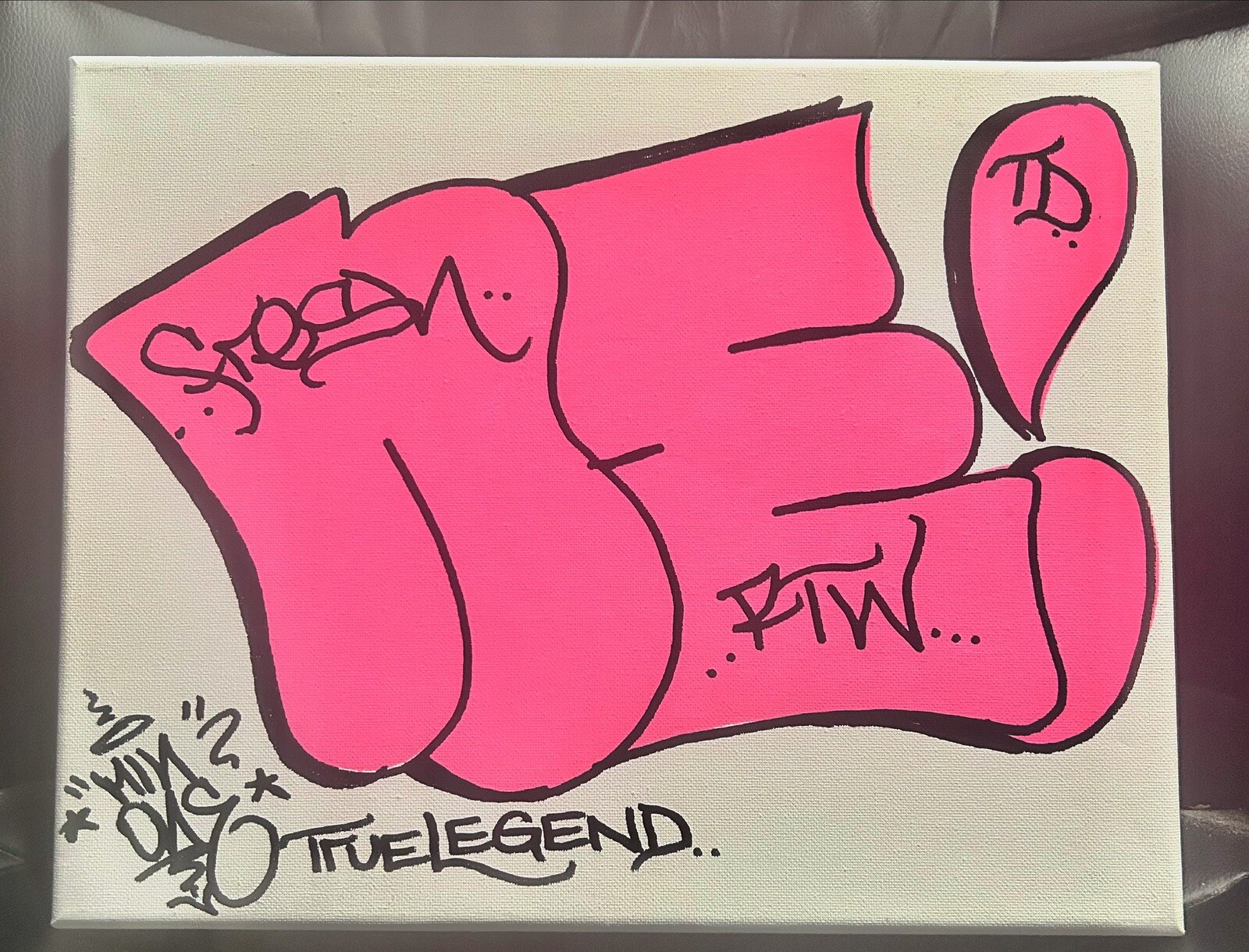 NE THROW UP CANVAS MIN ONE RTW STYLE WARS NYC GRAFFITI LEGEND
