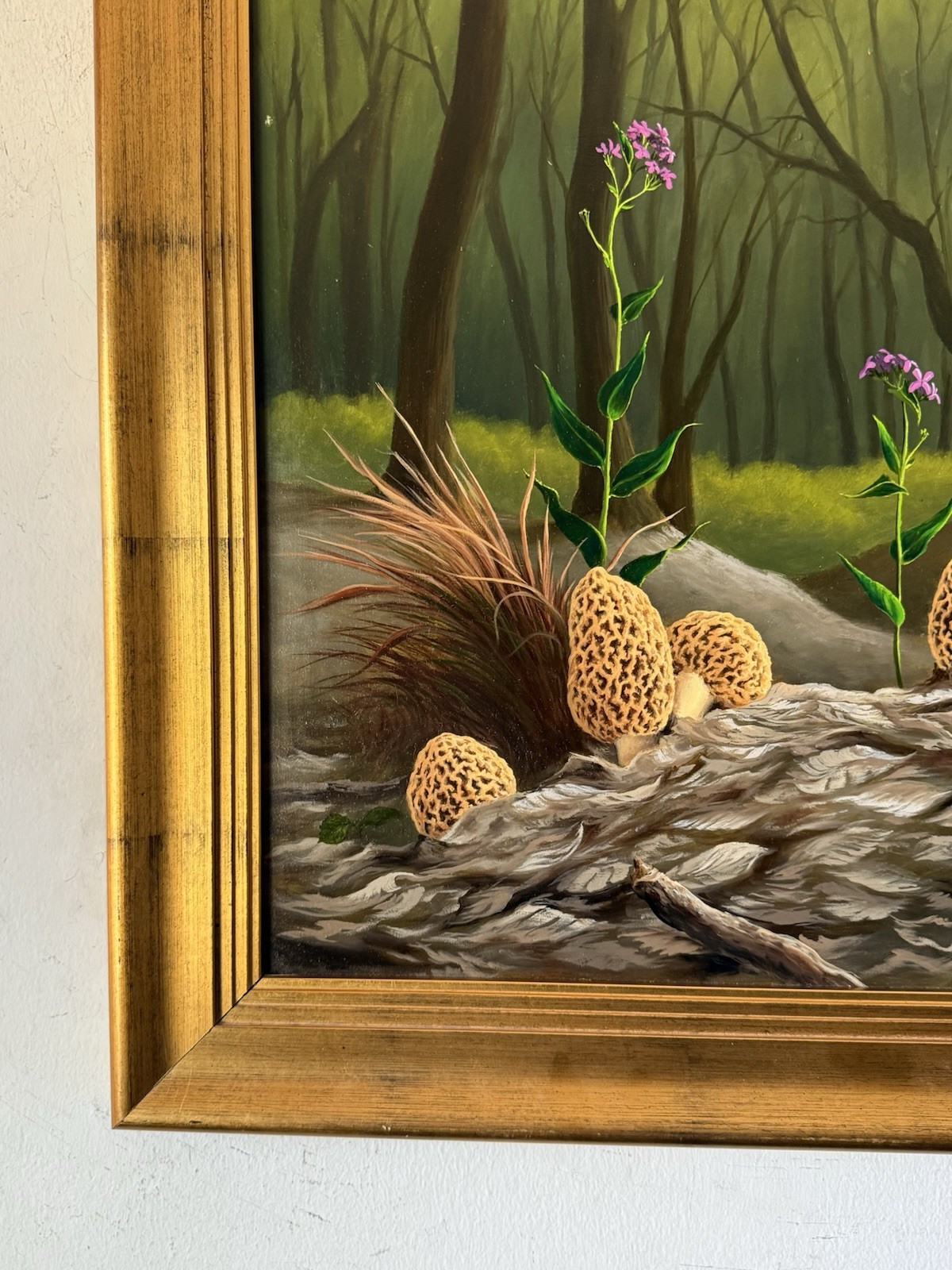 ANTHONY BENTON GUDE VINTAGE MODERN REALISM LANDSCAPE OIL PAINTING SURREALISM ART