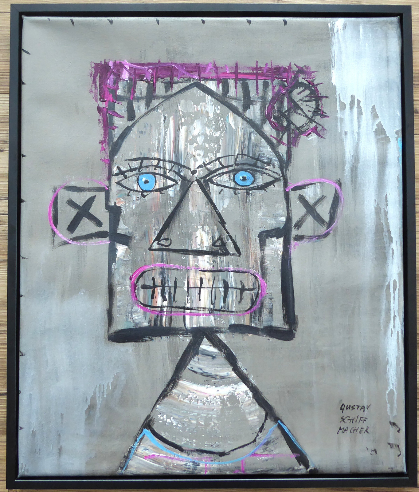 Gustav Shipmaker 50x60cm «Soul from…» Portrait Original Letter!