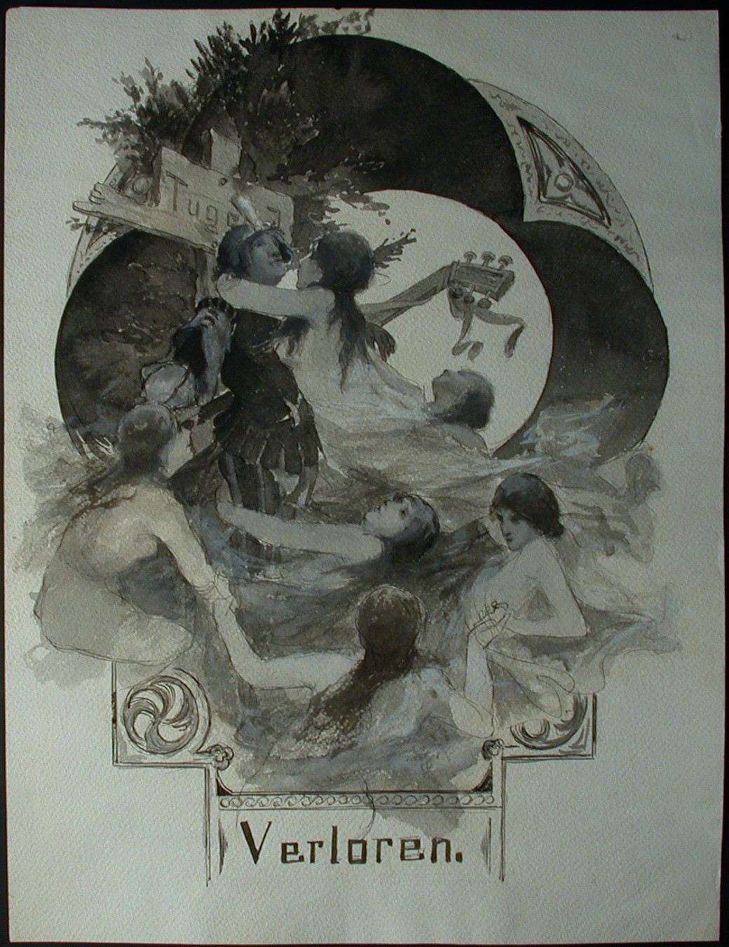«Seduction of Virtue» – Art Nouveau – Symbolism.
