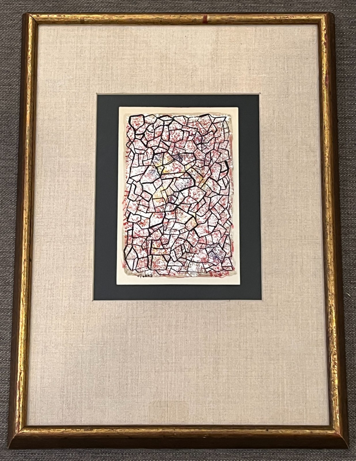 Mark Tobey «Abstract Composition» Original Painting, Tempera on Paper. Post War