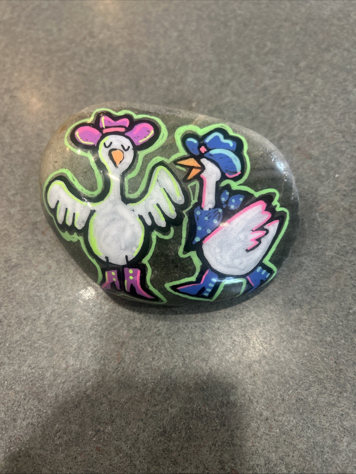 silly goose Rock Art