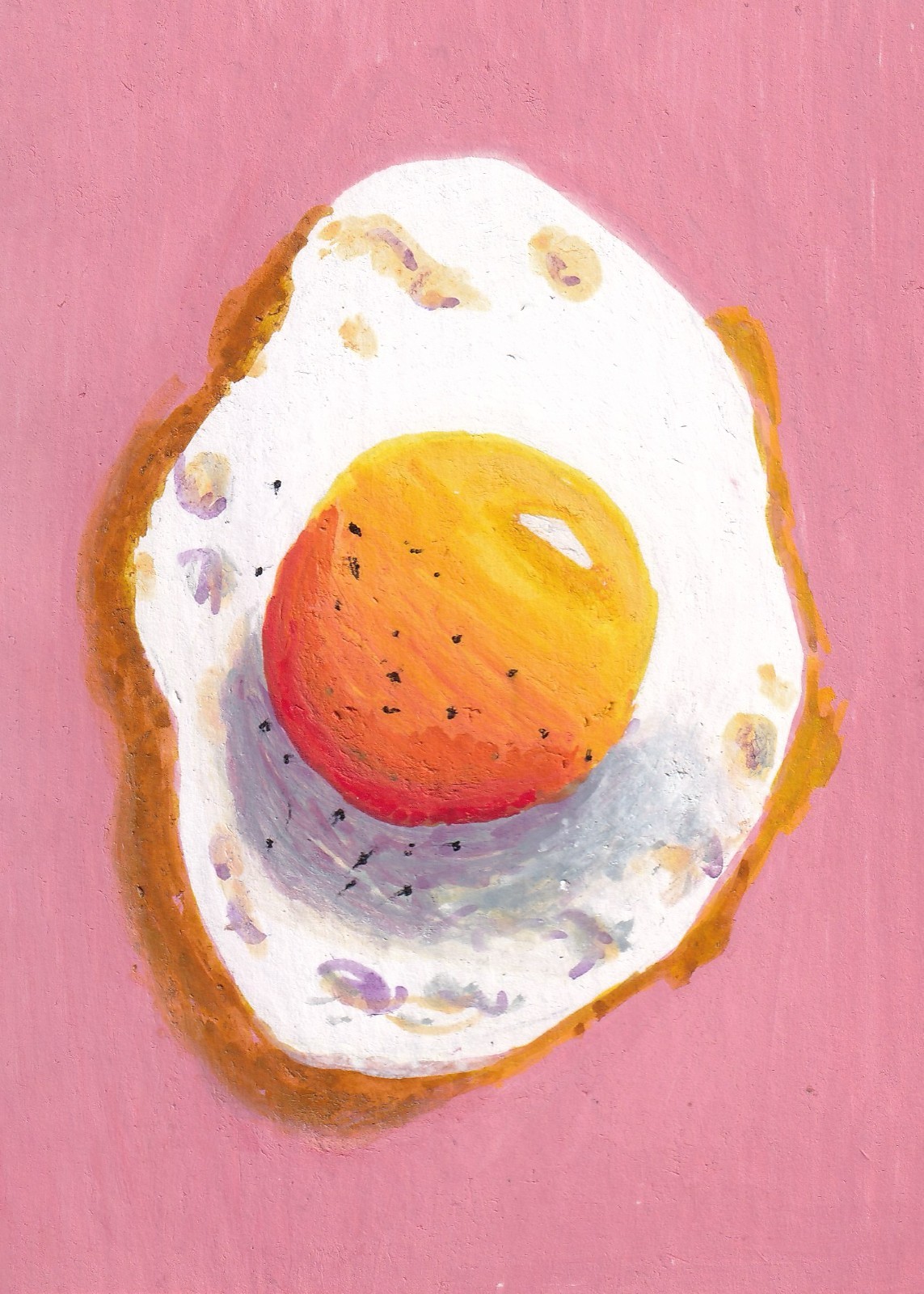 ACEO Original Painting Food PRINT Acrylic Painting by Clarrissia