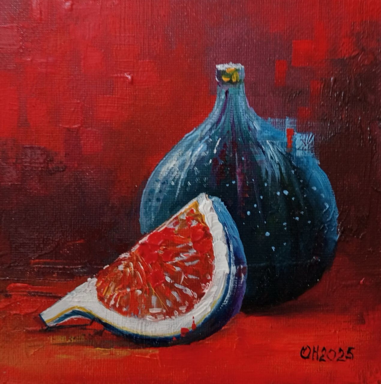Painting «Fig»/Collection/oil/painting/handwork/canvas board