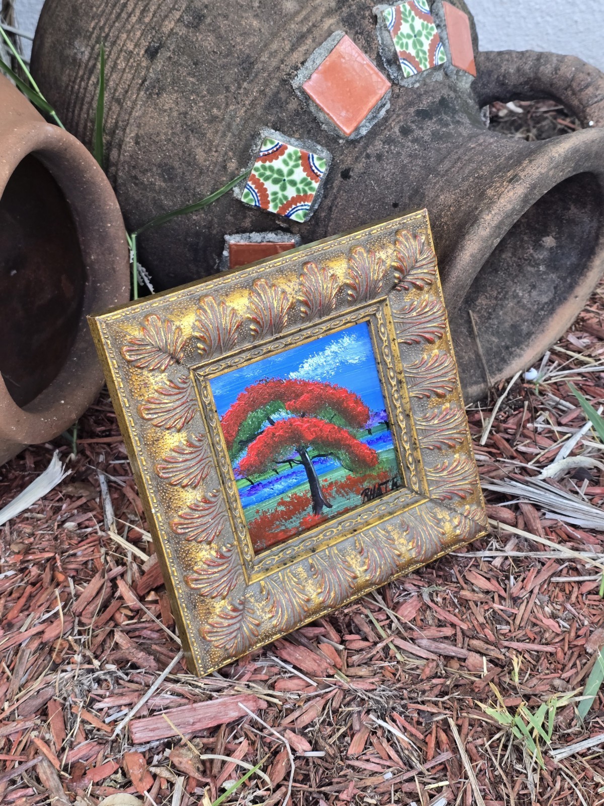 Royal Poinciana Tree 2nd-gen. Highwaymen Roderick Hair (son of Alfred Hair) MINI