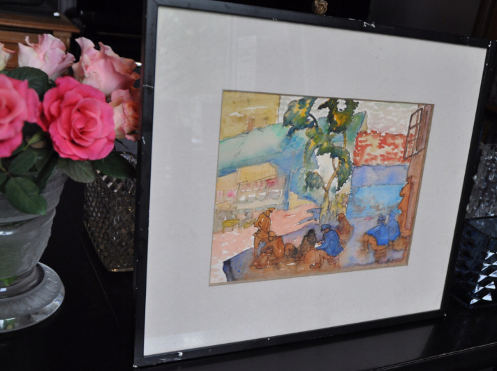 Watercolor Painting Fryderyk Pautsch (1877 Delatyn – 1950 Krakow) Soldiers Arte