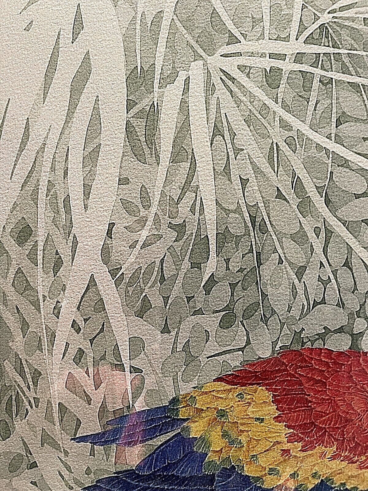 Original Watercolor by Beebe Mack. Parrots.