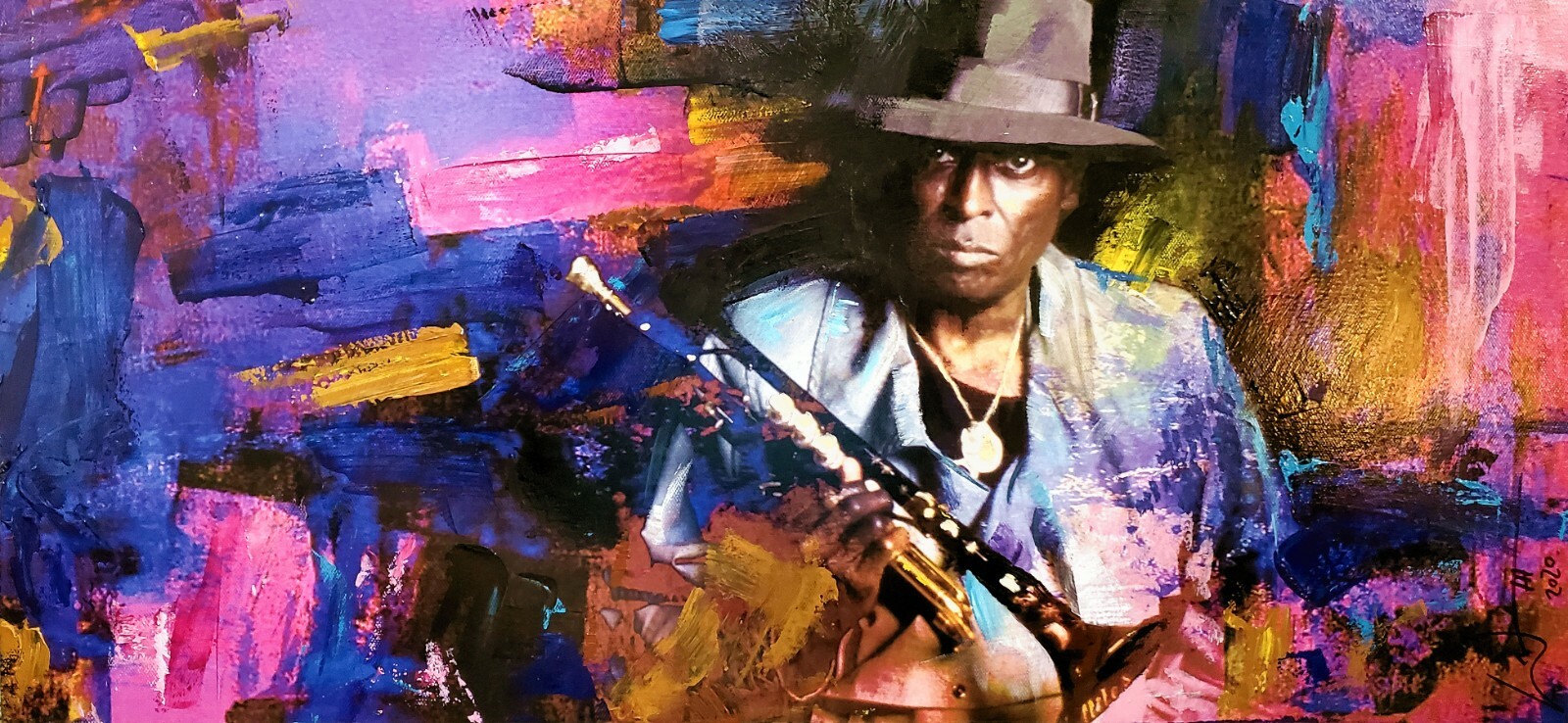 «Stella by Starlight» Miles Davis Painting on Canvas by artist William III