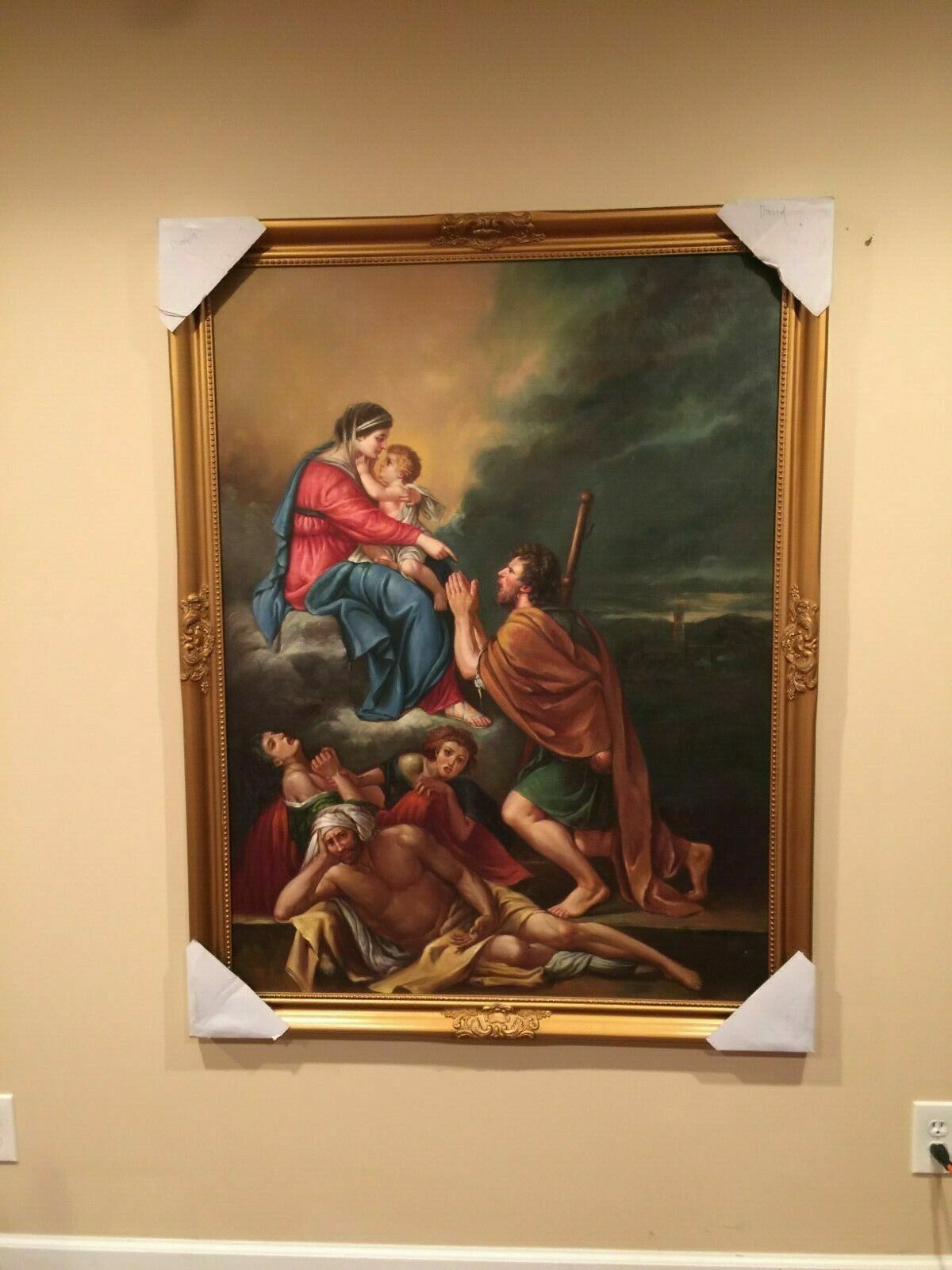 St Roch Asking the Virgin Mary to Heal Victims of the Plague -Last One