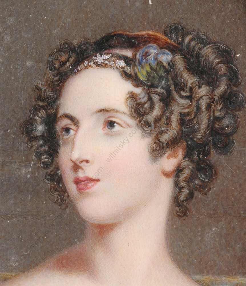 Attrib. to George Raphael Ward (1801-1878) «Harriet, Duchess of Sutherland» (m)