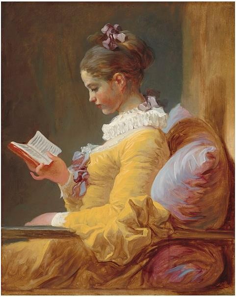 Art Giclee Printed Oil Painting Fragonard – Young Girl Reading Home Decor Canvas