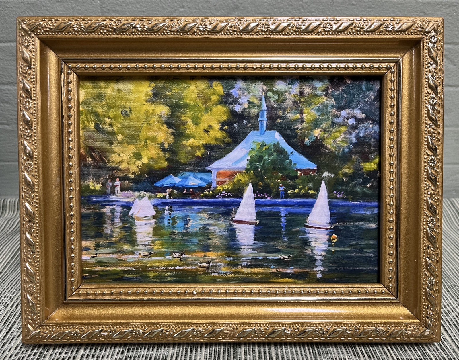 NYC Central Park Boats Giclee Print Home Decor New York City Kaloustian Art