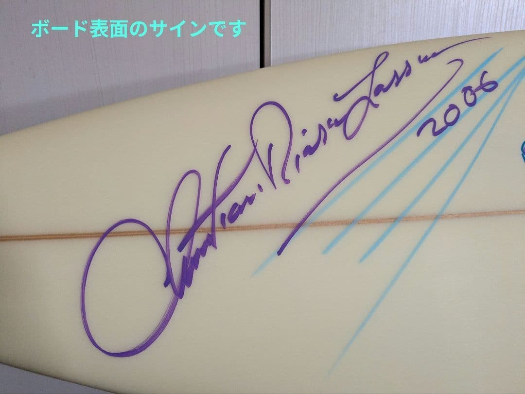 Christian Riese Lassen Signed Original Art Live Surfboard 2006 Dolphin