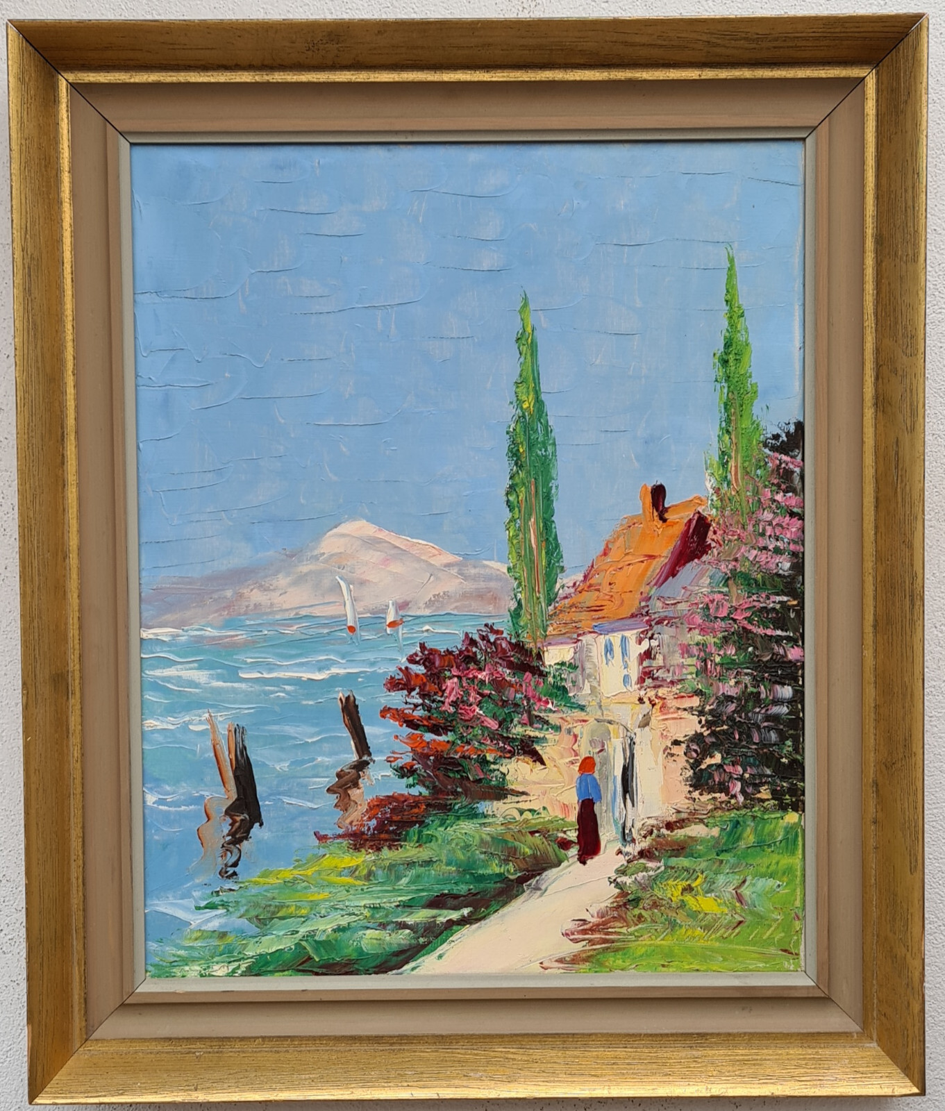 Abstract oil painting oil painting masterpiece landscape sea nature city 183