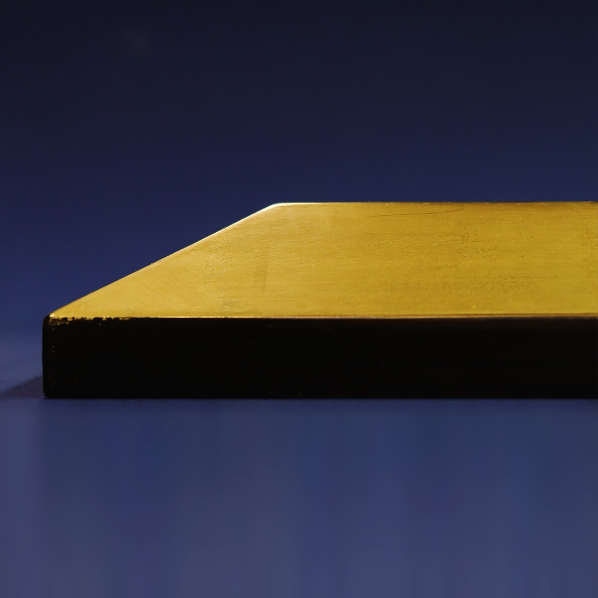 Contemporary Profile Picture Frame Gilded in 22K Gold Leaf By Frame Masters USA