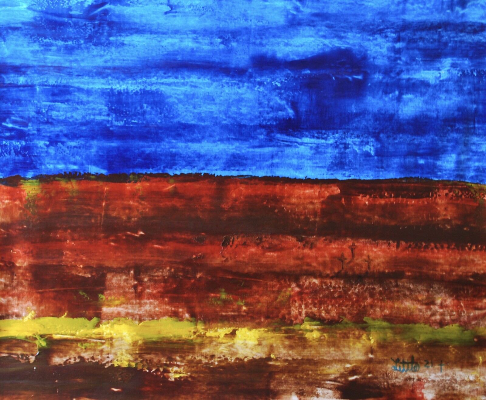 Mark W. Little, Original, Authentic, 72” X 60” Acrylic, Abstract, POP Art, Giant