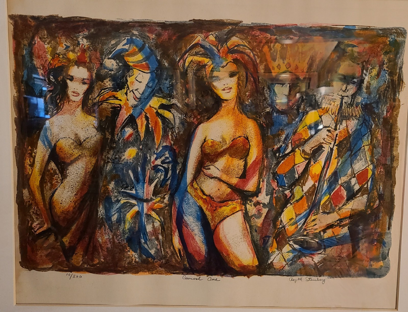 Roy M Steinberg Oil Painting Carnival One 27×21 1/2