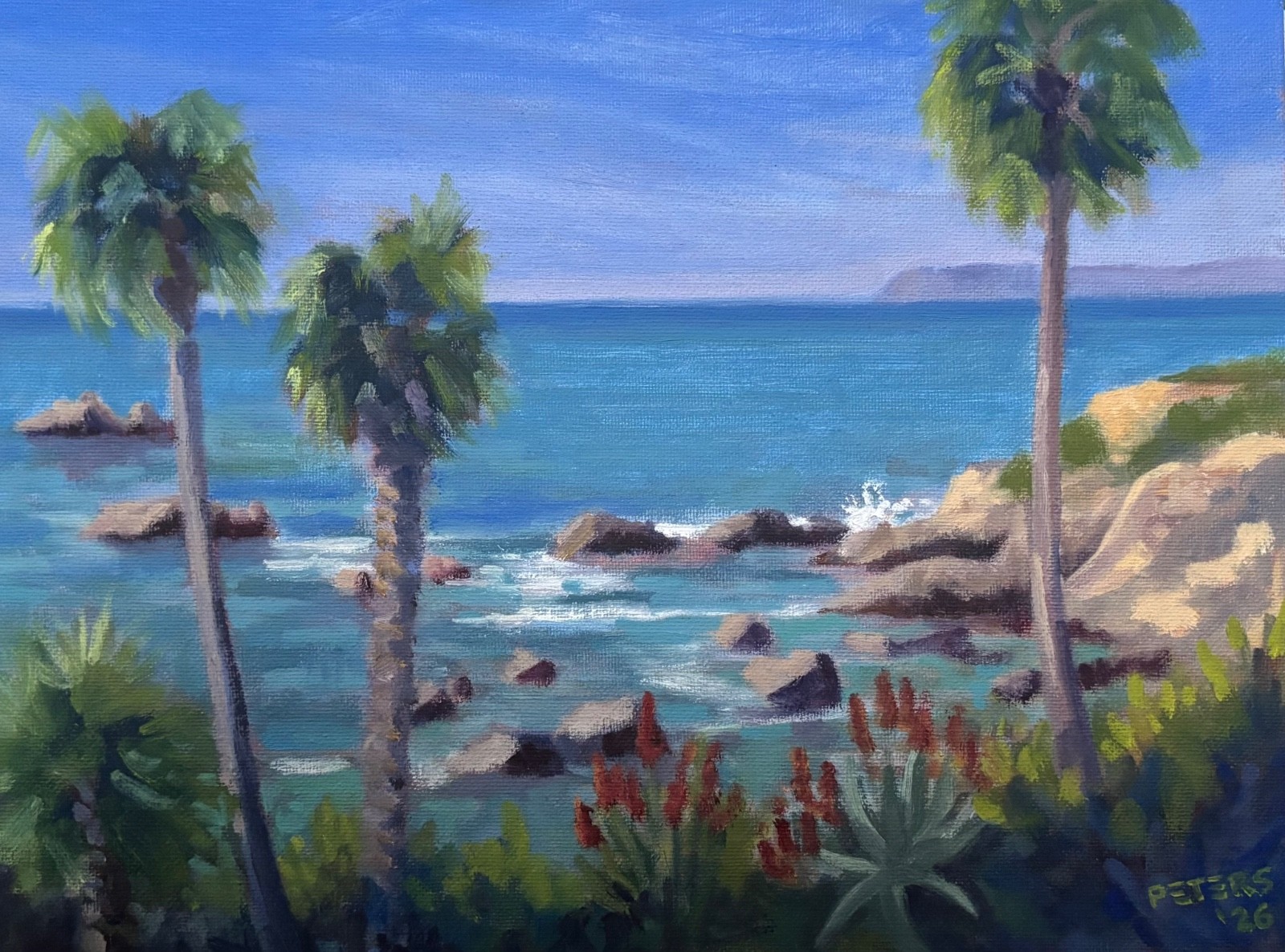 Laguna Beach Heisler Park Morning Plein Air Painting Oil on Canvas Panel 2026