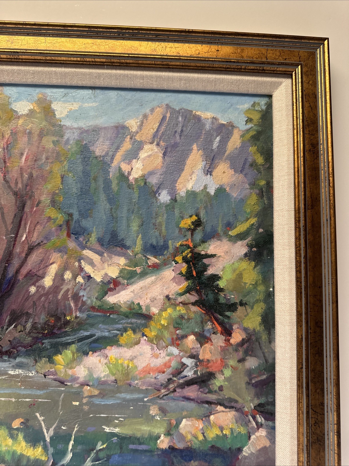 American Landscape Painting Mountains California Silvio Silvestri Impressionist