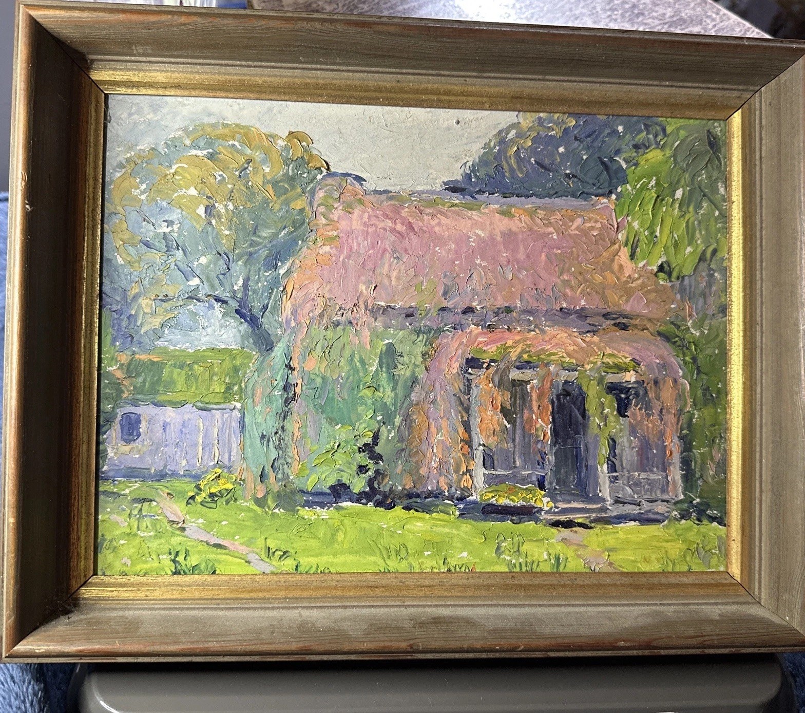 Oil Painting Of Impressionist ￼Artwork On Canvas Board 13” X 10” Beautiful