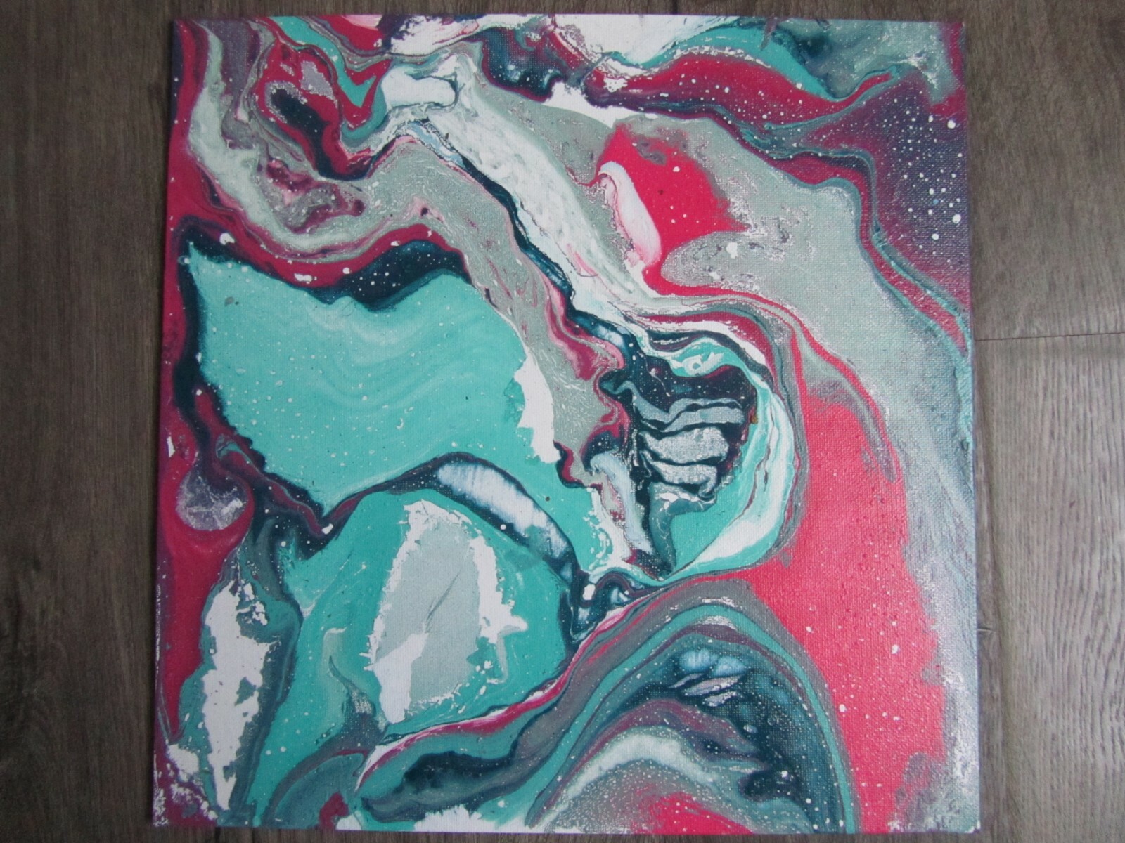 GIFT FOR Origninal abstract artwork Acrylic on canvas painting 12 x 12″ 1 PIECE