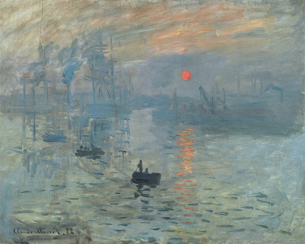 Hand-painted Oil Painting Claude Monet – Impression soleil levant (1872)