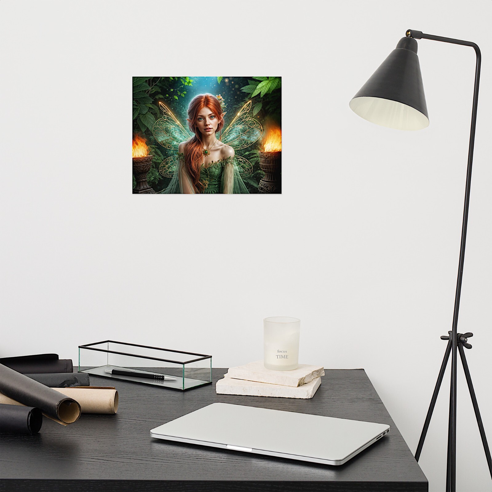 Redhead Fairy Wall Art Print