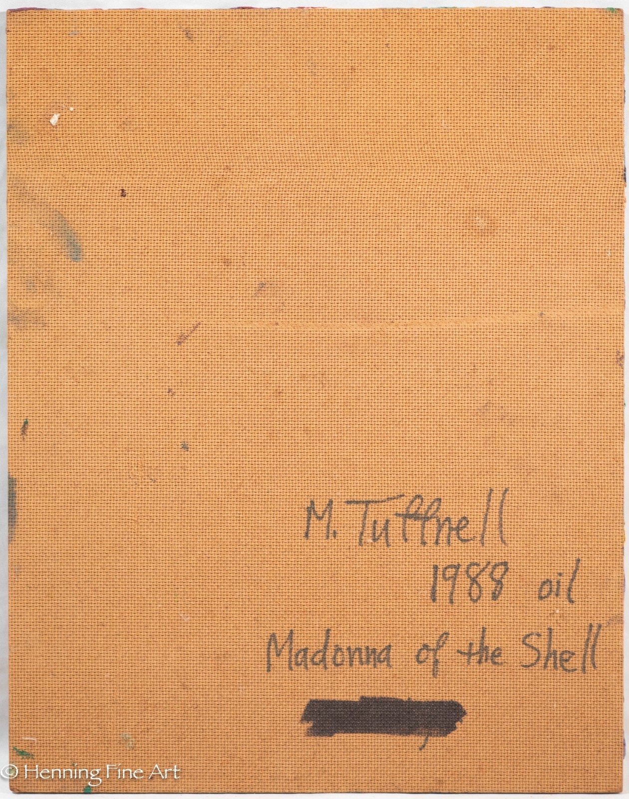 Beautiful Impressionist Female Portrait by M. Tuffnell «Madonna of the Shell» 88