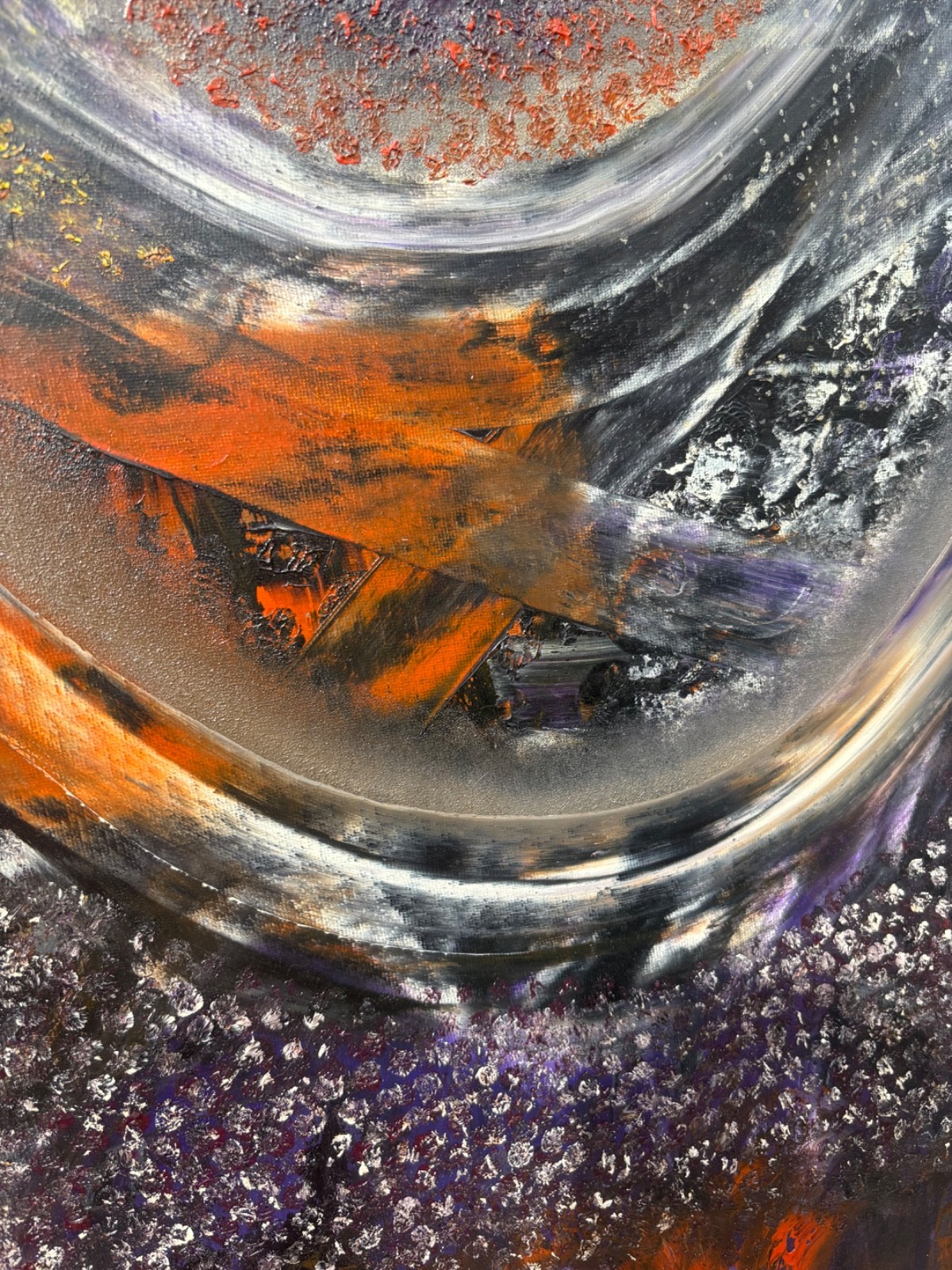 Lore Authentic Abstract oil painting «Cosmic Dust» 18X24
