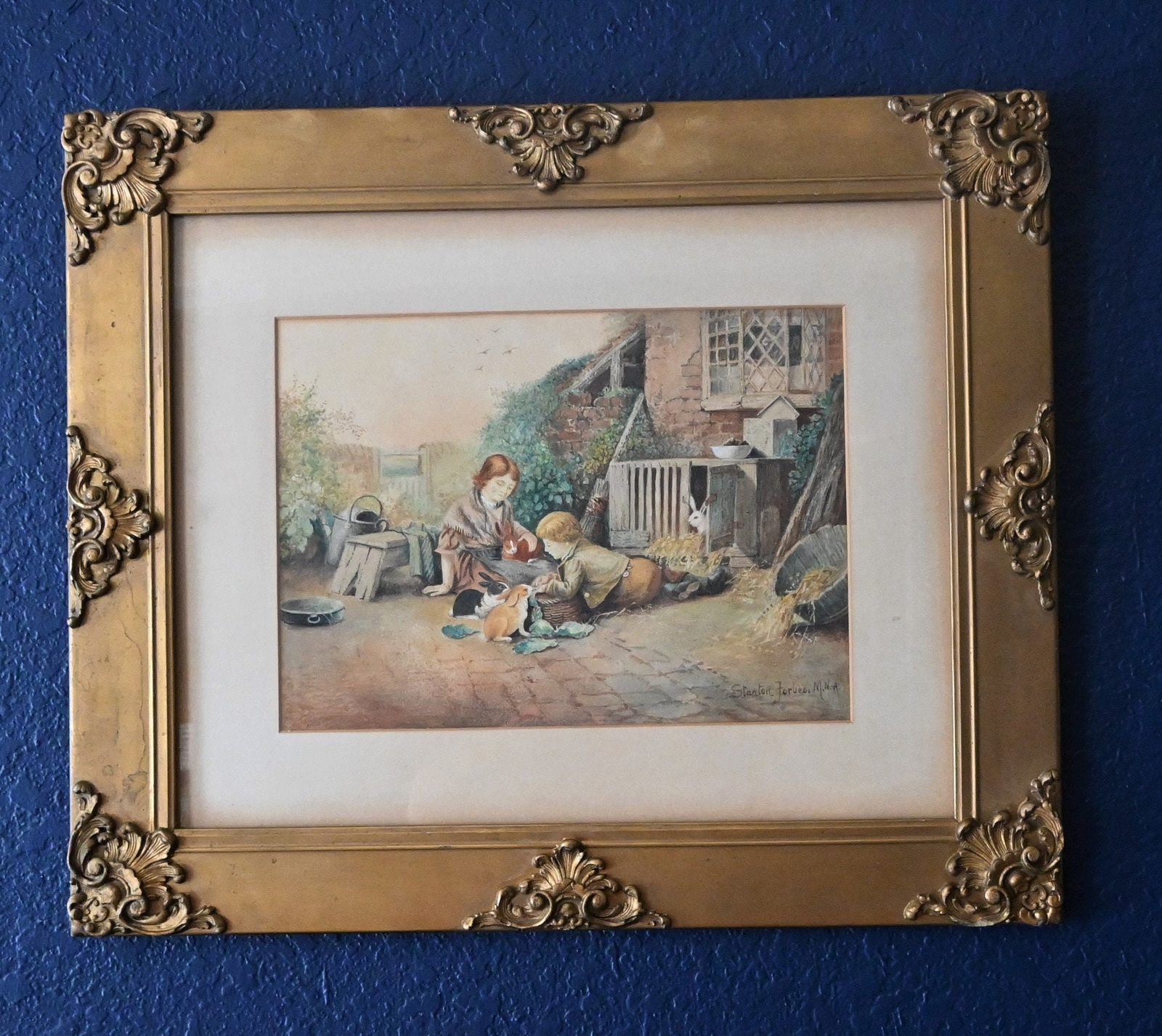 William Stanton Forbes ( American 1912-1989) Original Watercolor – 21″H x 25″W