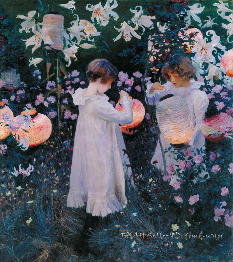 Carnation, Lily, Lily and Rose Oil painting Art Giclee Printed on canvas P910