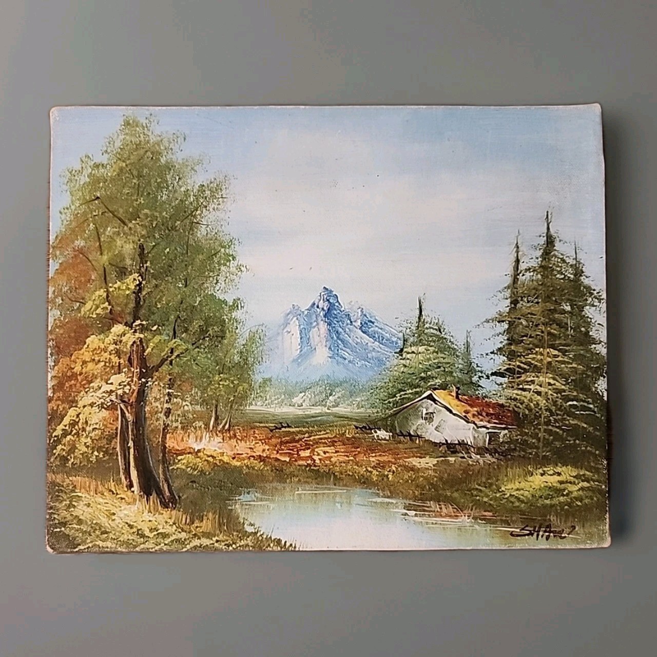 Original Landscape Painting Signed By Shaw